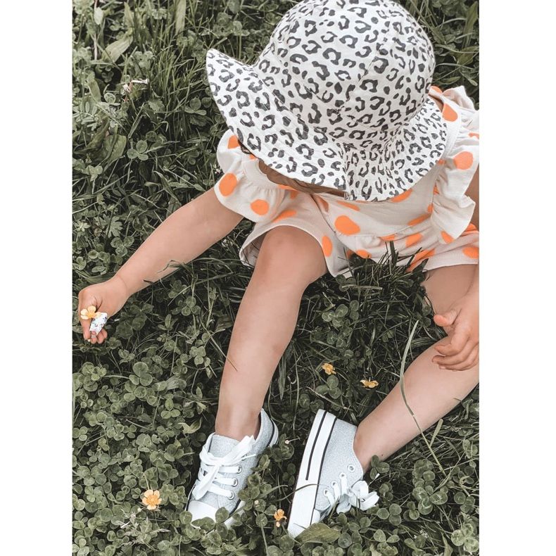 Baskets en argent scintillant pour enfants 888-1b 5