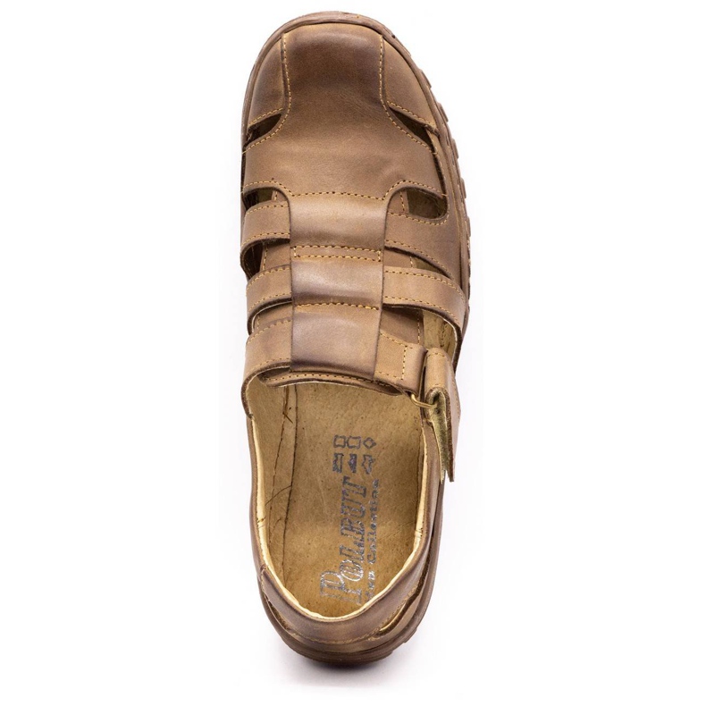 Polbut Chaussures ajourées pour hommes 237 pour l'été marron brun 2