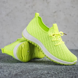 SHELOVET Baskets fluo vert 1