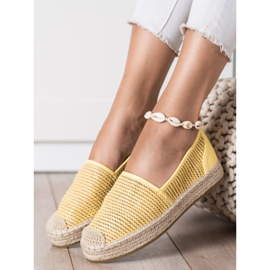 Coura Espadrilles Tressées jaune 2