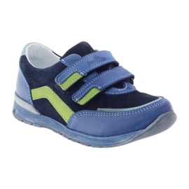 Chaussures pour garçons avec navets Ren But 3261 gr multicolore vert bleu 1
