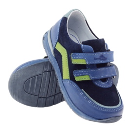 Chaussures pour garçons avec navets Ren But 3261 gr multicolore vert bleu 3