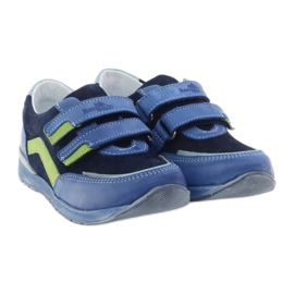 Chaussures pour garçons avec navets Ren But 3261 gr multicolore vert bleu 4
