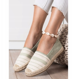 Ideal Shoes Espadrilles Avec Motif vert 3