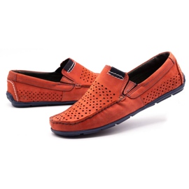 Olivier Chaussures homme mocassin 906 pour l'été rouge 5 Olivier Chaussures homme mocassin 906 pour l'été rouge 5