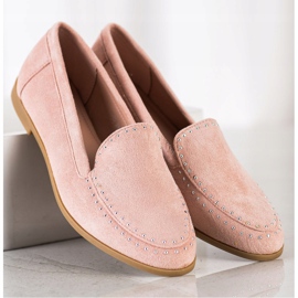 Coura Seigneurs en daim classiques rose 2