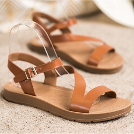 Cm Paris Sandales décontractées avec cuir écologique brun 1 Cm Paris Sandales décontractées avec cuir écologique brun 1