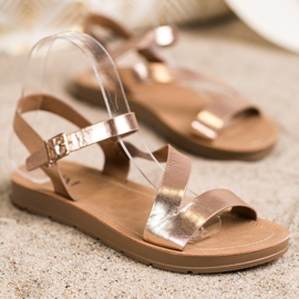 Cm Paris Sandales décontractées avec cuir écologique doré 1