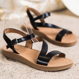 Cm Paris Sandales décontractées avec cuir écologique noir 1