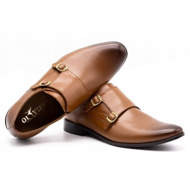 Olivier Chaussures habillées en cuir Monki 287LU marron clair brun 1