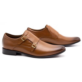 Olivier Chaussures habillées en cuir Monki 287LU marron clair brun 3