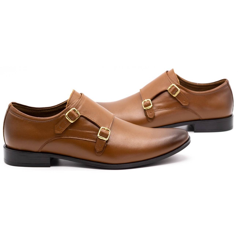 Olivier Chaussures habillées en cuir Monki 287LU marron clair brun 5