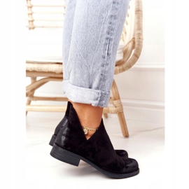 PS1 Boots femme Hillary noires à découpes le noir 2