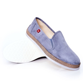 Espadrilles En Daim Pour Hommes Big Star HH176004 Bleu 4