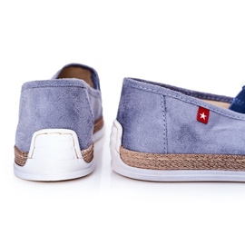 Espadrilles En Daim Pour Hommes Big Star HH176004 Bleu 1