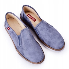 Espadrilles En Daim Pour Hommes Big Star HH176004 Bleu 3