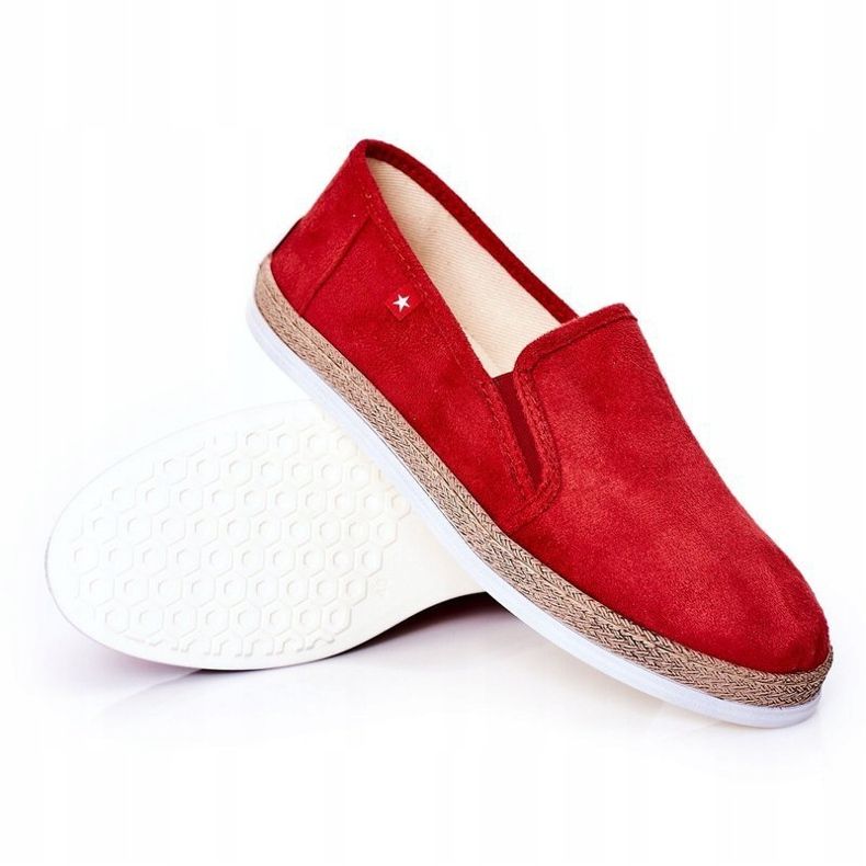 Espadrilles En Daim Pour Hommes Big Star HH176007 Rouge 1