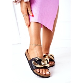 S.Barski Chaussons En Liège Avec Chaîne S. Barski SB002 Noir le noir 2 S.Barski Chaussons En Liège Avec Chaîne S. Barski SB002 Noir le noir 2