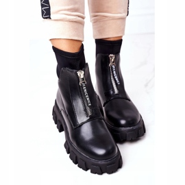 PS1 Bottes Pour Femmes Ouvrières Avec Une Fermeture À Glissière Black Cheers noir 1