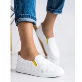Sun Color Slipons Avec Insert Jaune blanche 3