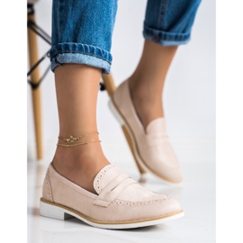 Sun Color Chaussures en daim classiques beige 3