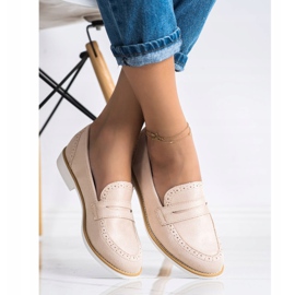Sun Color Chaussures en daim classiques beige 2