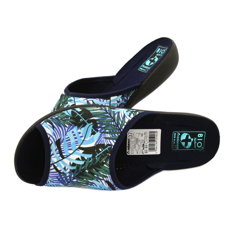 Adanex Tęg laisse des tongs. G1 / 2 25906 blanc bleu vert 4