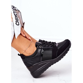 Baskets Compensées Vinceza 10606 Noir le noir 1