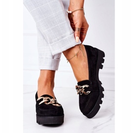 Mocassins en daim Lewski Shoes 3040 Noir le noir 2
