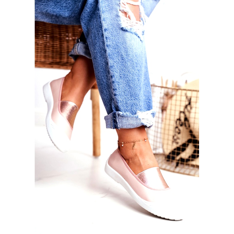 LU BOO Sneakers Slip On Slip-on Sneakers Rose Justy 3 LU BOO Sneakers Slip On Slip-on Sneakers Rose Justy 3