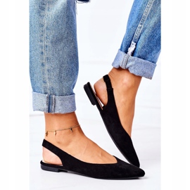 Ballerines En Daim En Spitz Black Daisy le noir 4