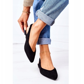 Ballerines En Daim En Spitz Black Daisy le noir 5