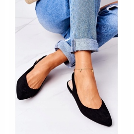 Ballerines En Daim En Spitz Black Daisy le noir 7