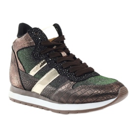 McArthur Chaussures de sport en cuivre métallique féminine brun 1