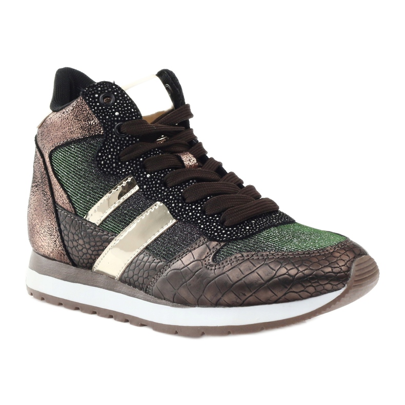 McArthur Chaussures de sport en cuivre métallique féminine brun 1