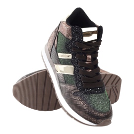 McArthur Chaussures de sport en cuivre métallique féminine brun 3