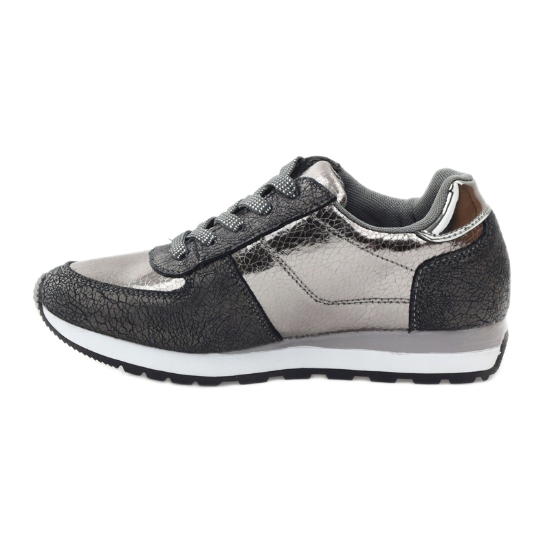 McArthur Chaussures de sport métalliques gris-argentées pour femmes 2