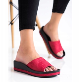 Pantoufles décontractées VINCEZA rouge 1