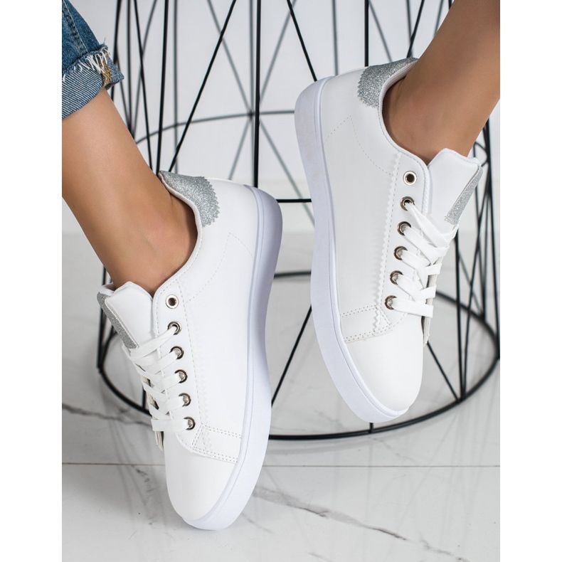 SHELOVET Chaussures de sport décontractées blanc 2