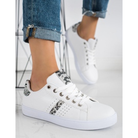 SHELOVET Chaussures de sport décontractées blanche 2