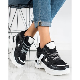 SHELOVET Baskets mode noires le noir 1