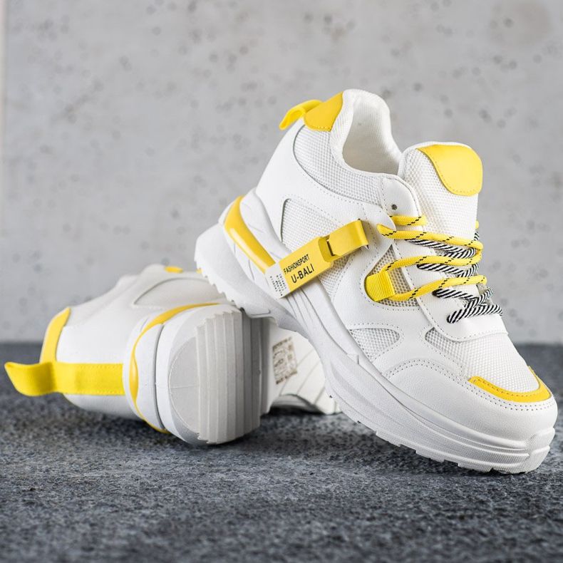 SHELOVET Baskets mode blanches 1