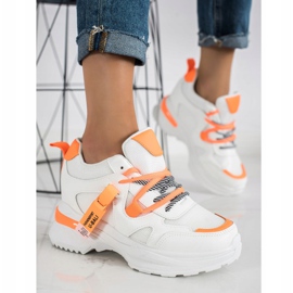 SHELOVET Baskets mode blanches 2