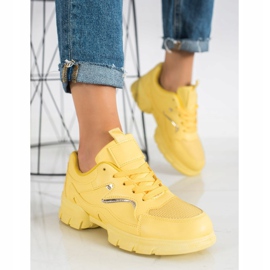 Marquiz Baskets jaunes à la mode 1