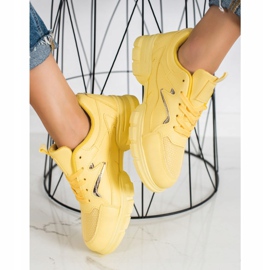 Marquiz Baskets jaunes à la mode 2