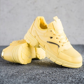 Marquiz Baskets jaunes à la mode 3