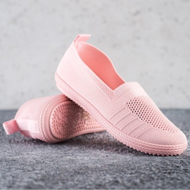 SHELOVET Slipons Ajourés rose 1 SHELOVET Slipons Ajourés rose 1