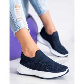 Renda Baskets à enfiler avec cristaux bleu 2