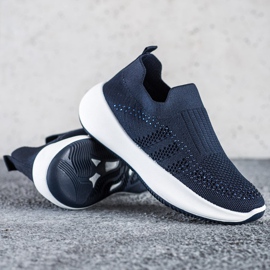 Renda Baskets à enfiler avec cristaux bleu 1