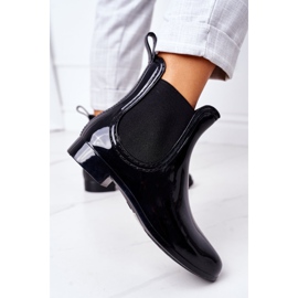 Bottes Jodhpur noires brillantes Umbrella 1